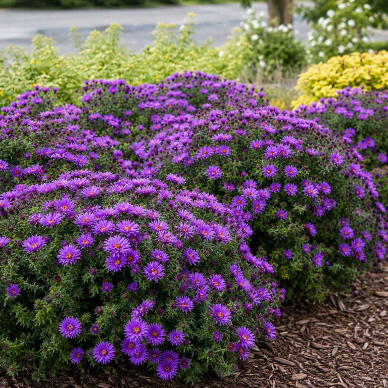 Aster nowoangielski 'Purple Dome'